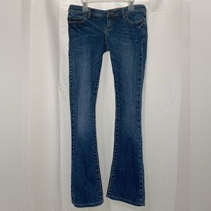 A&F Wide Legged Low Waisted Jeans